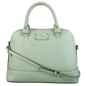 Kate Spade Tiffany blue/teal purse with shoulder strap and double handles